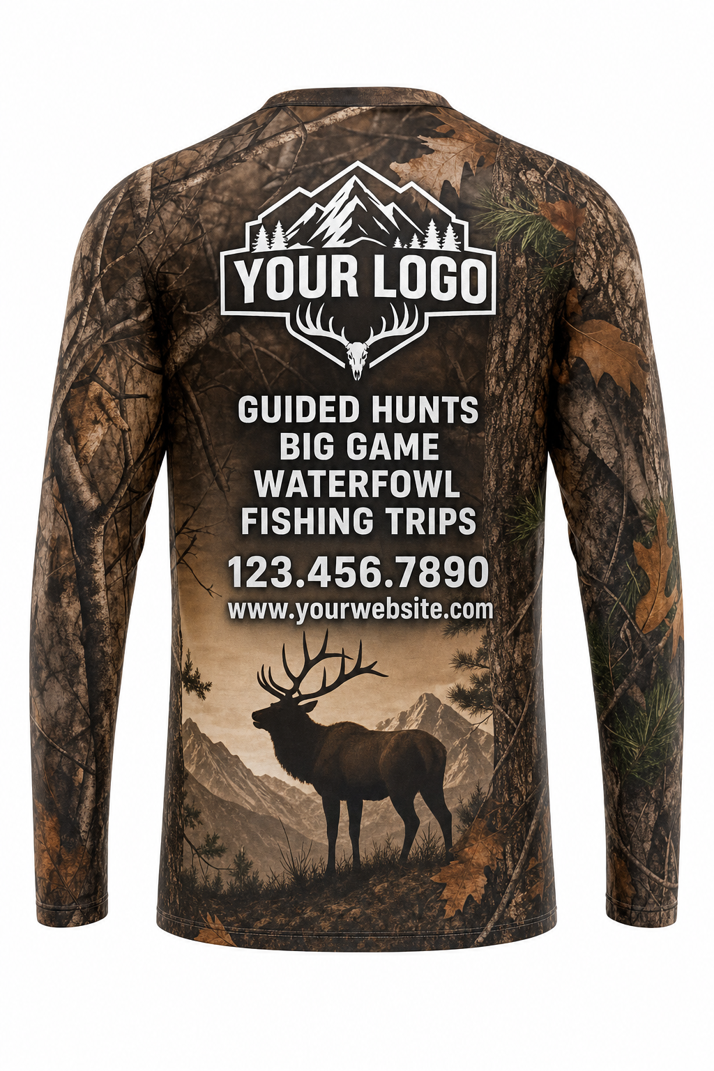 Realtree Elk — Hunting-Guide Crew Uniform (Custom AOP)