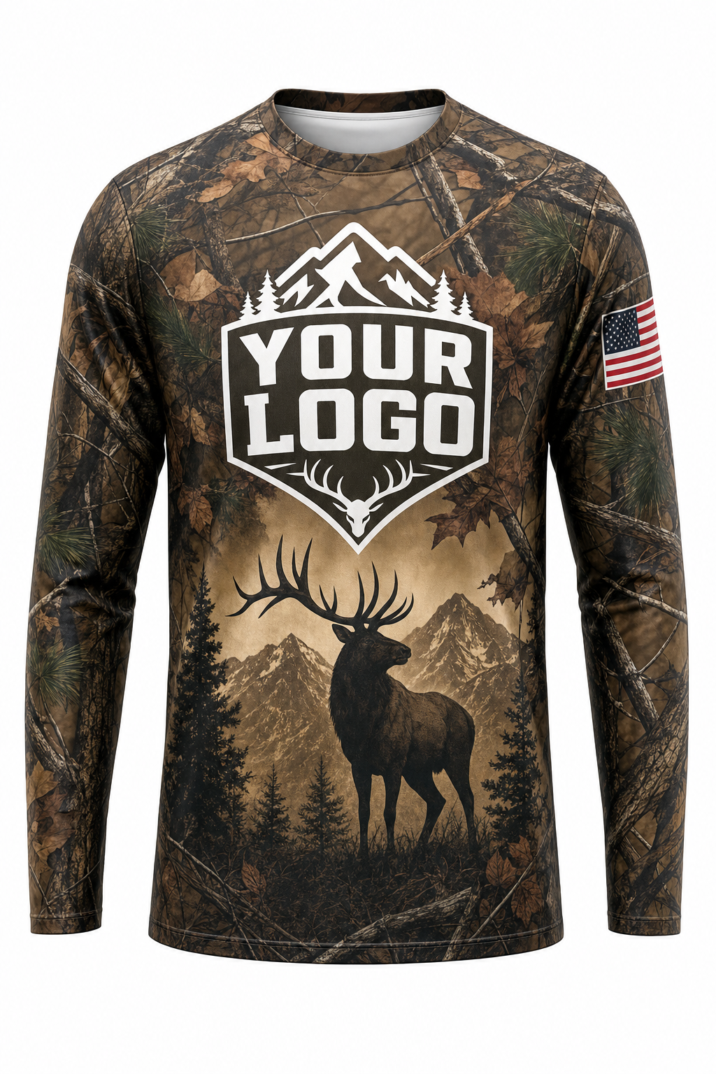 Realtree Elk — Hunting-Guide Crew Uniform (Custom AOP)