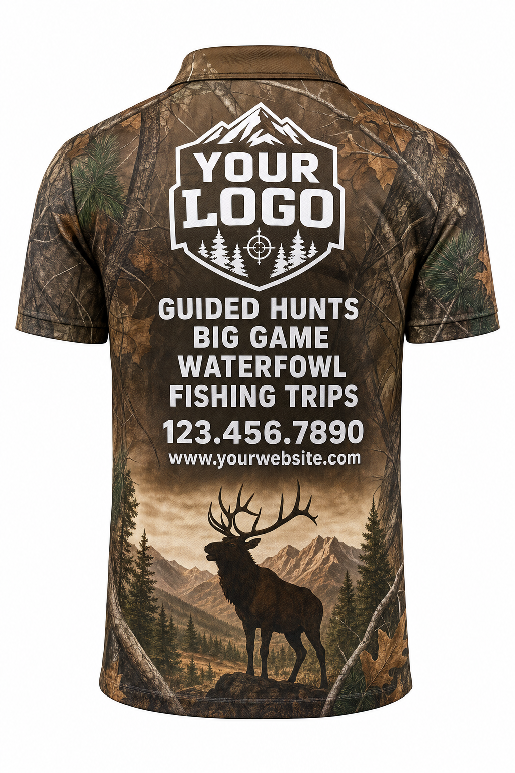 Realtree Elk — Hunting-Guide Crew Uniform (Custom AOP)