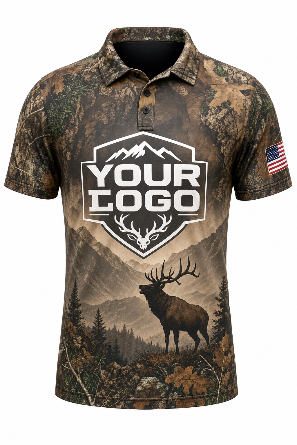 Realtree Elk — Hunting-Guide Crew Uniform (Custom AOP)