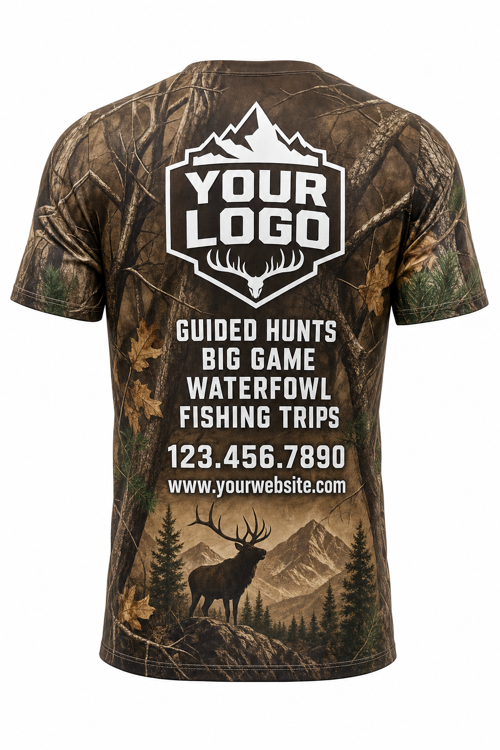 Realtree Elk — Hunting-Guide Crew Uniform (Custom AOP)