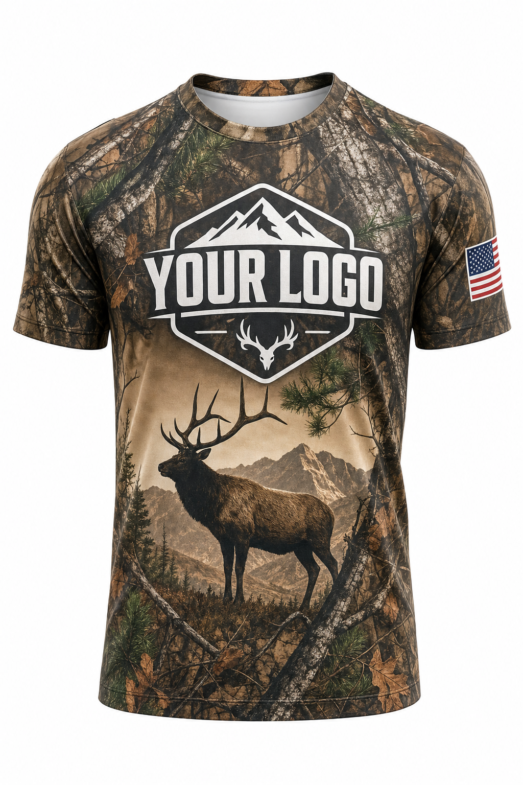 Realtree Elk — Hunting-Guide Crew Uniform (Custom AOP)