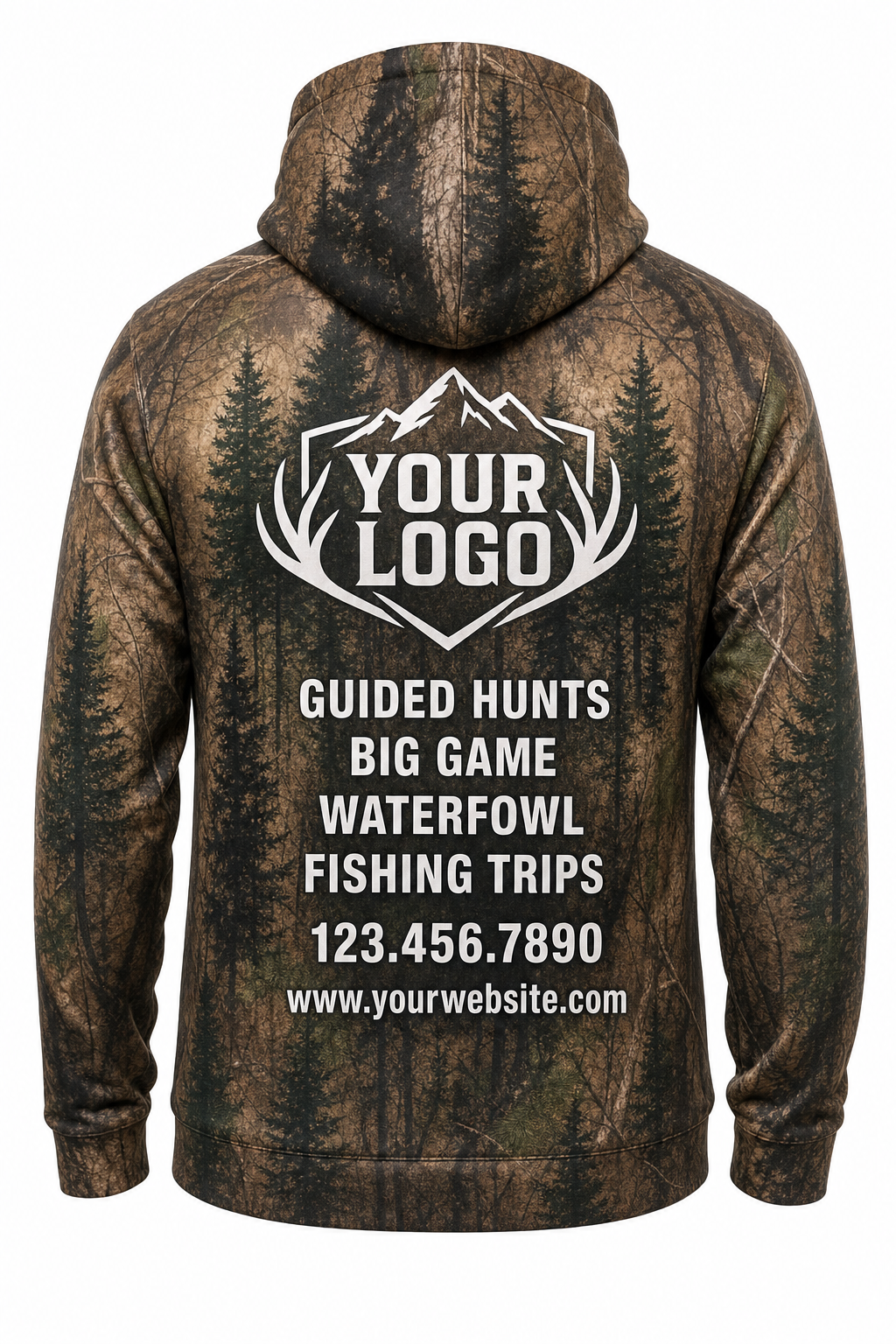Realtree Pine Forest — Hunting-Guide Crew Uniform (Custom AOP)