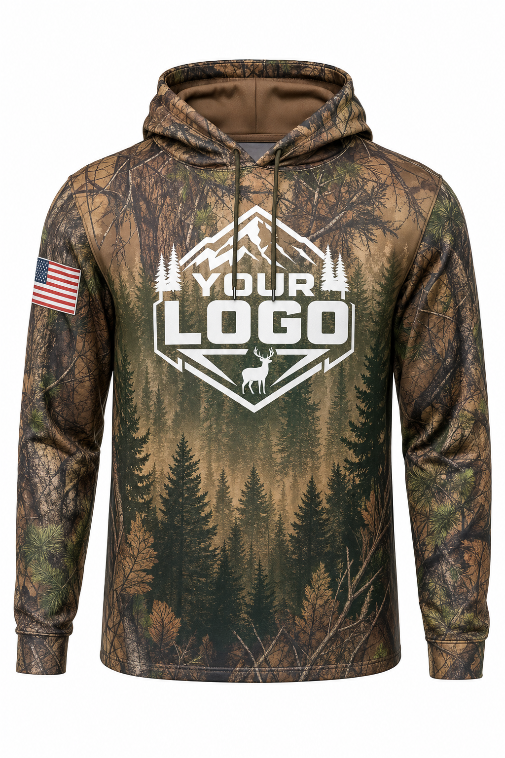 Realtree Pine Forest — Hunting-Guide Crew Uniform (Custom AOP)