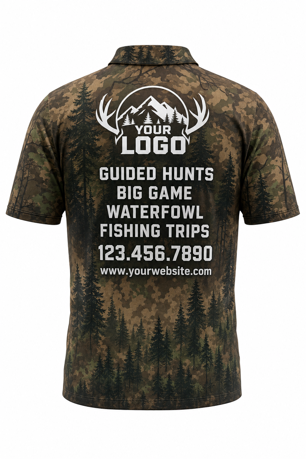 Realtree Pine Forest — Hunting-Guide Crew Uniform (Custom AOP)