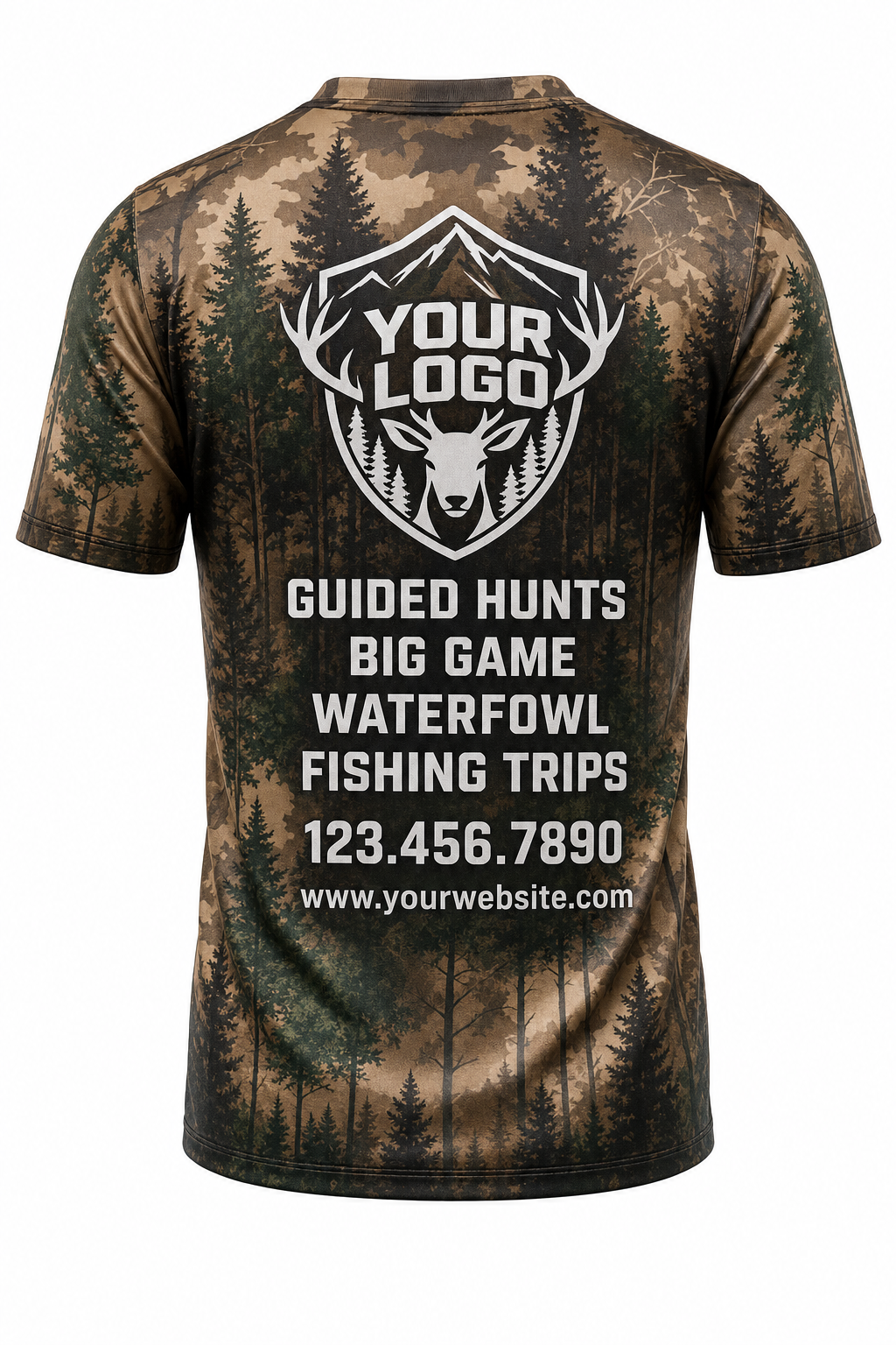 Realtree Pine Forest — Hunting-Guide Crew Uniform (Custom AOP)