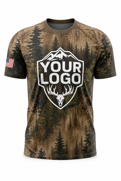 Realtree Pine Forest — Hunting-Guide Crew Uniform (Custom AOP)