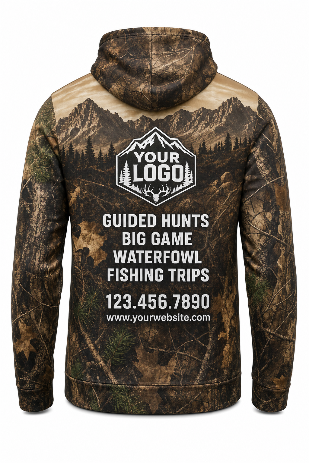 Realtree Mountain Ridge — Hunting-Guide Crew Uniform (Custom AOP)