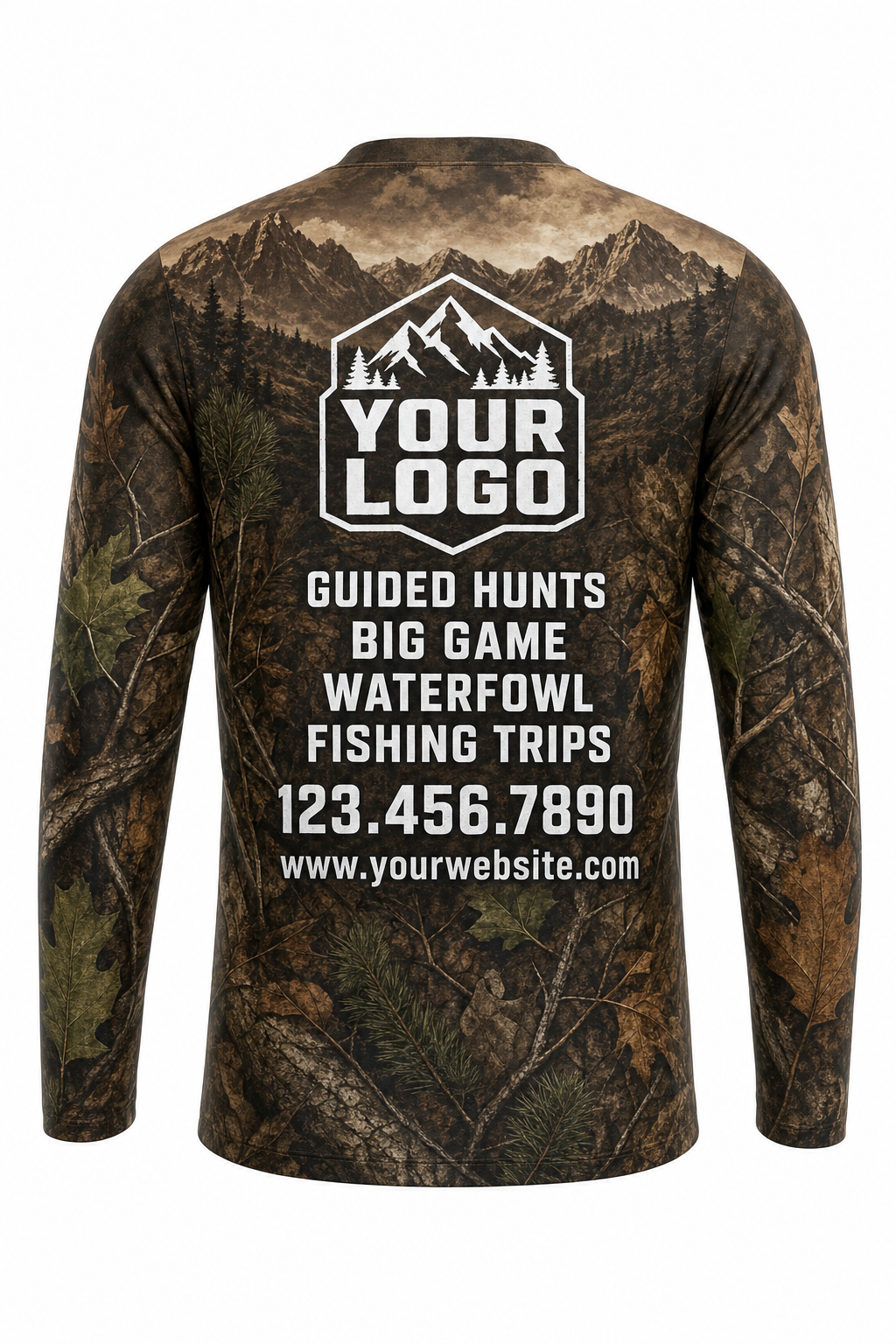 Realtree Mountain Ridge — Hunting-Guide Crew Uniform (Custom AOP)