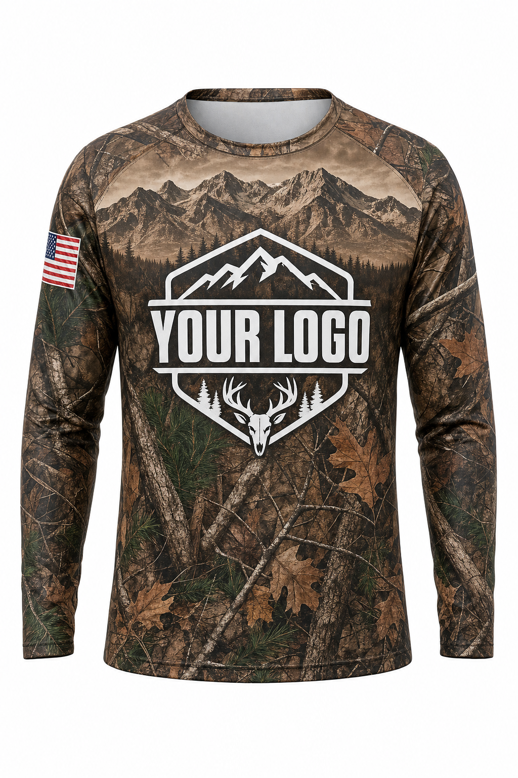 Realtree Mountain Ridge — Hunting-Guide Crew Uniform (Custom AOP)