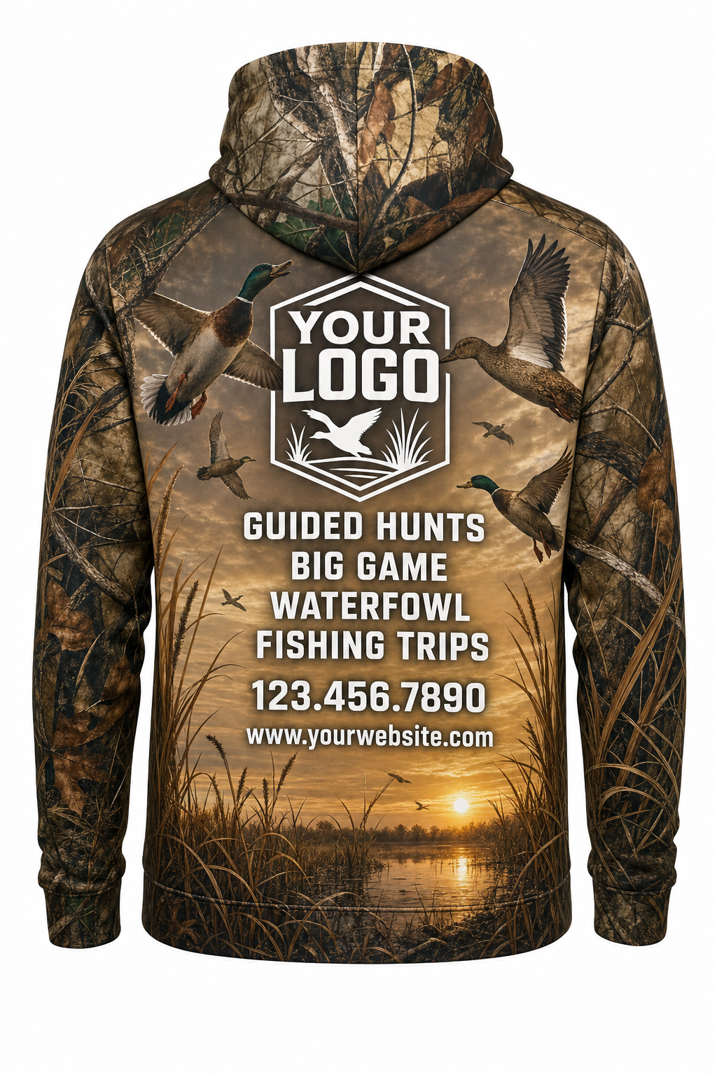 Realtree Waterfowl — Hunting-Guide Crew Uniform (Custom AOP)