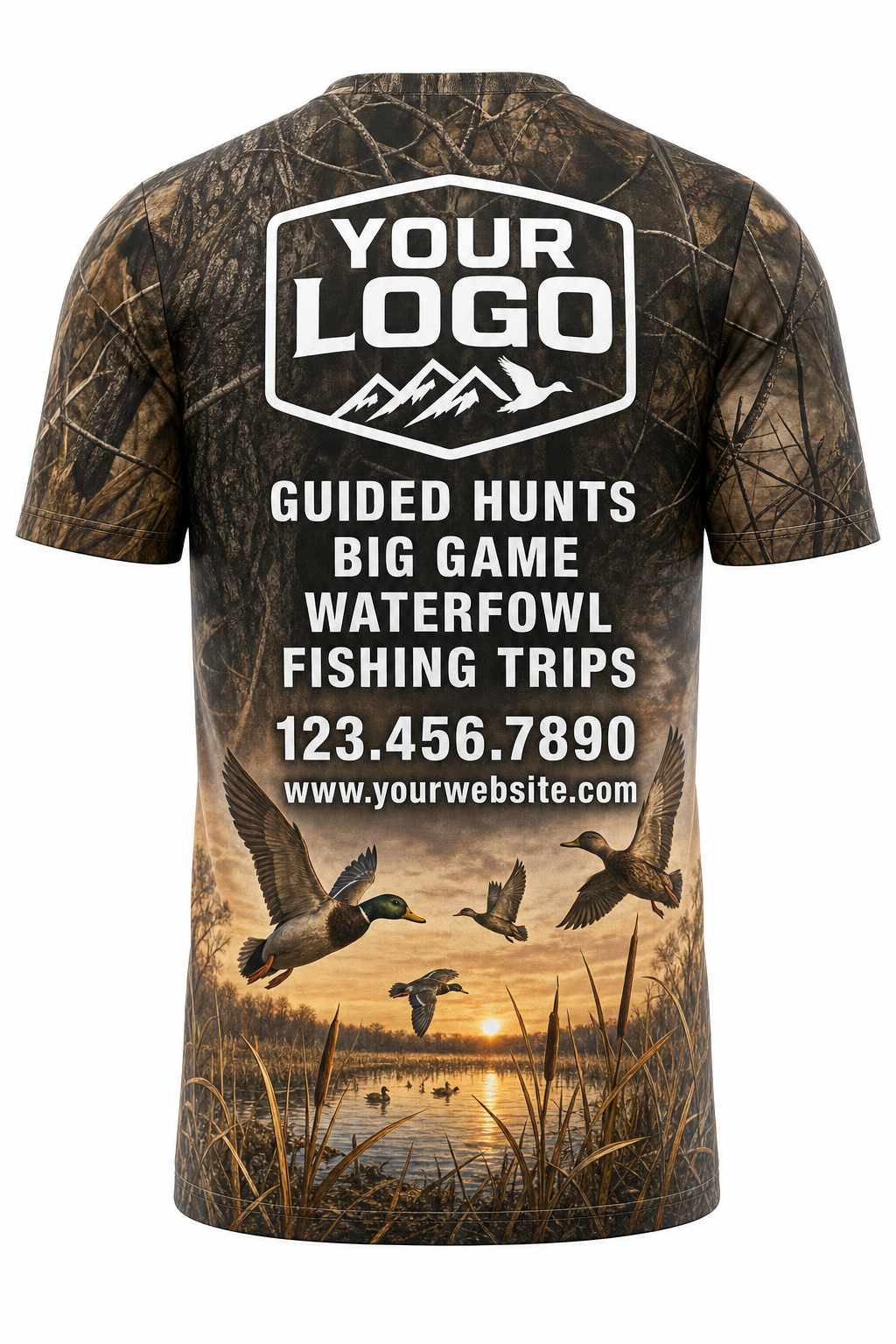 Realtree Waterfowl — Hunting-Guide Crew Uniform (Custom AOP)