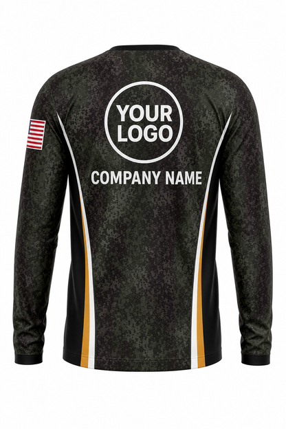 Camo Signature Crew #01 - custom company logo all-over-print uniform