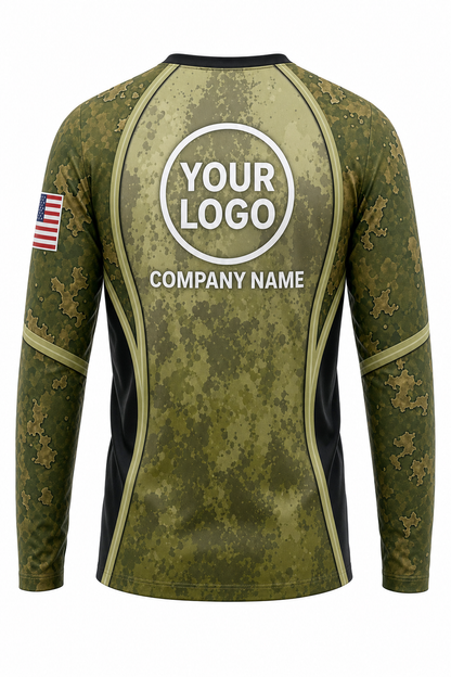 Camo Signature Crew #02 - custom company logo all-over-print uniform
