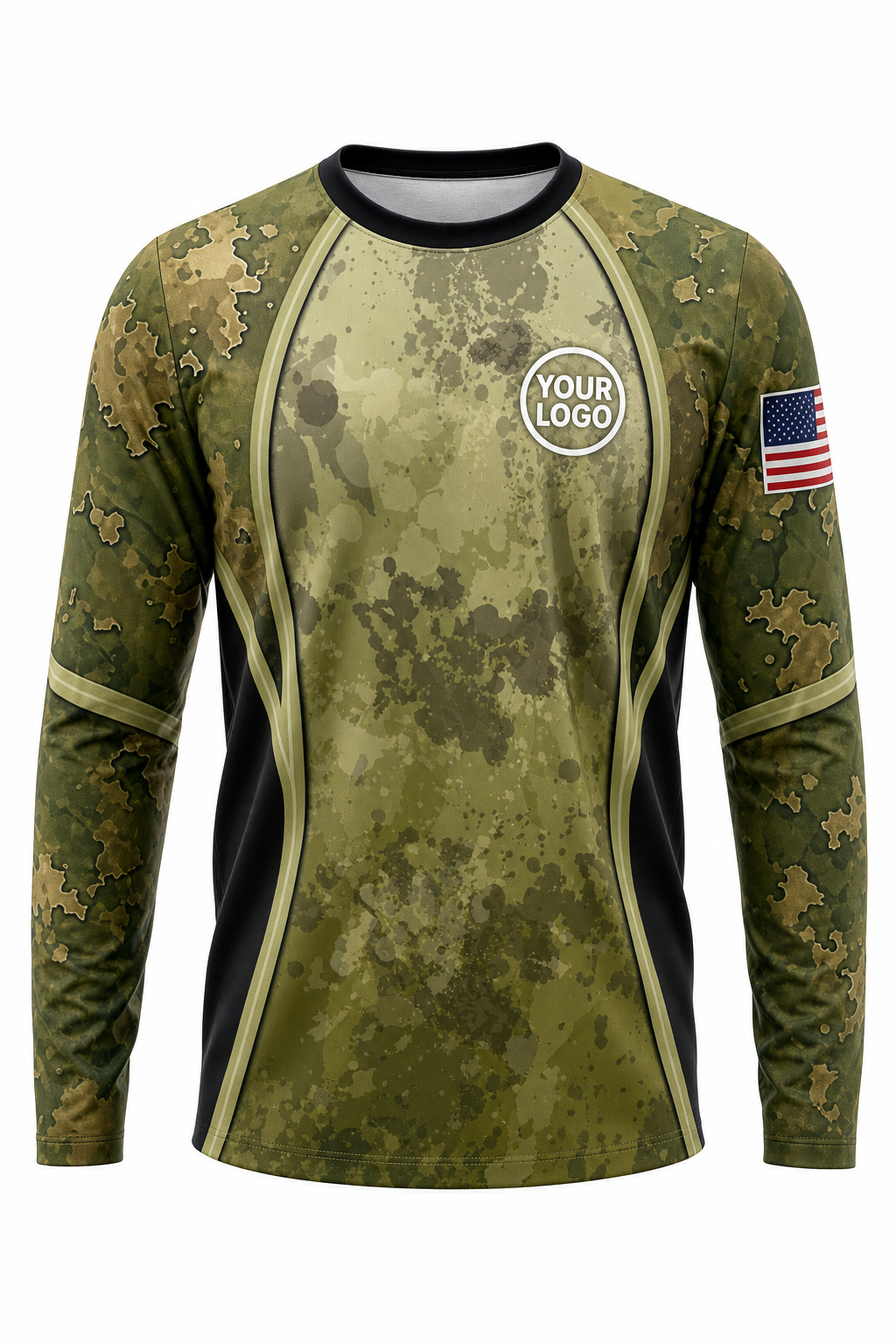 Camo Signature Crew #02 - custom company logo all-over-print uniform