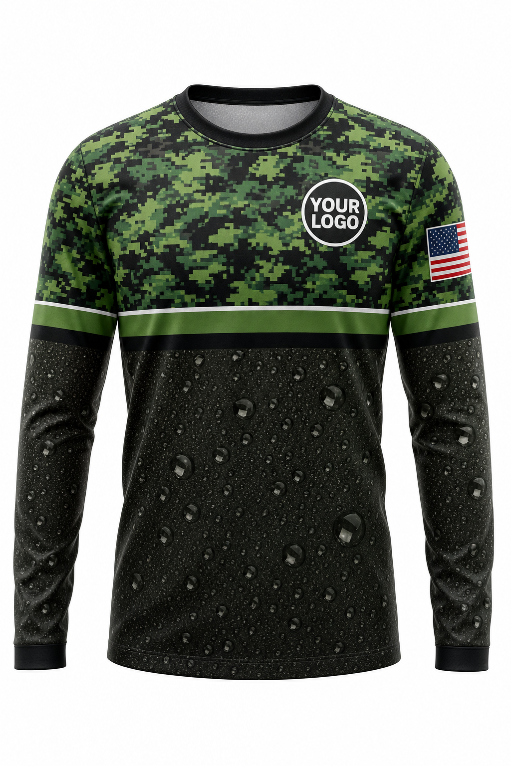 Camo Signature Crew #03 - custom company logo all-over-print uniform