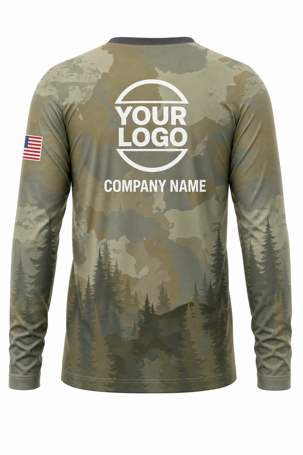 Camo Signature Crew #04 - custom company logo all-over-print uniform