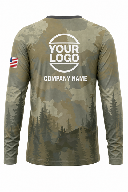 Camo Signature Crew #04 - custom company logo all-over-print uniform
