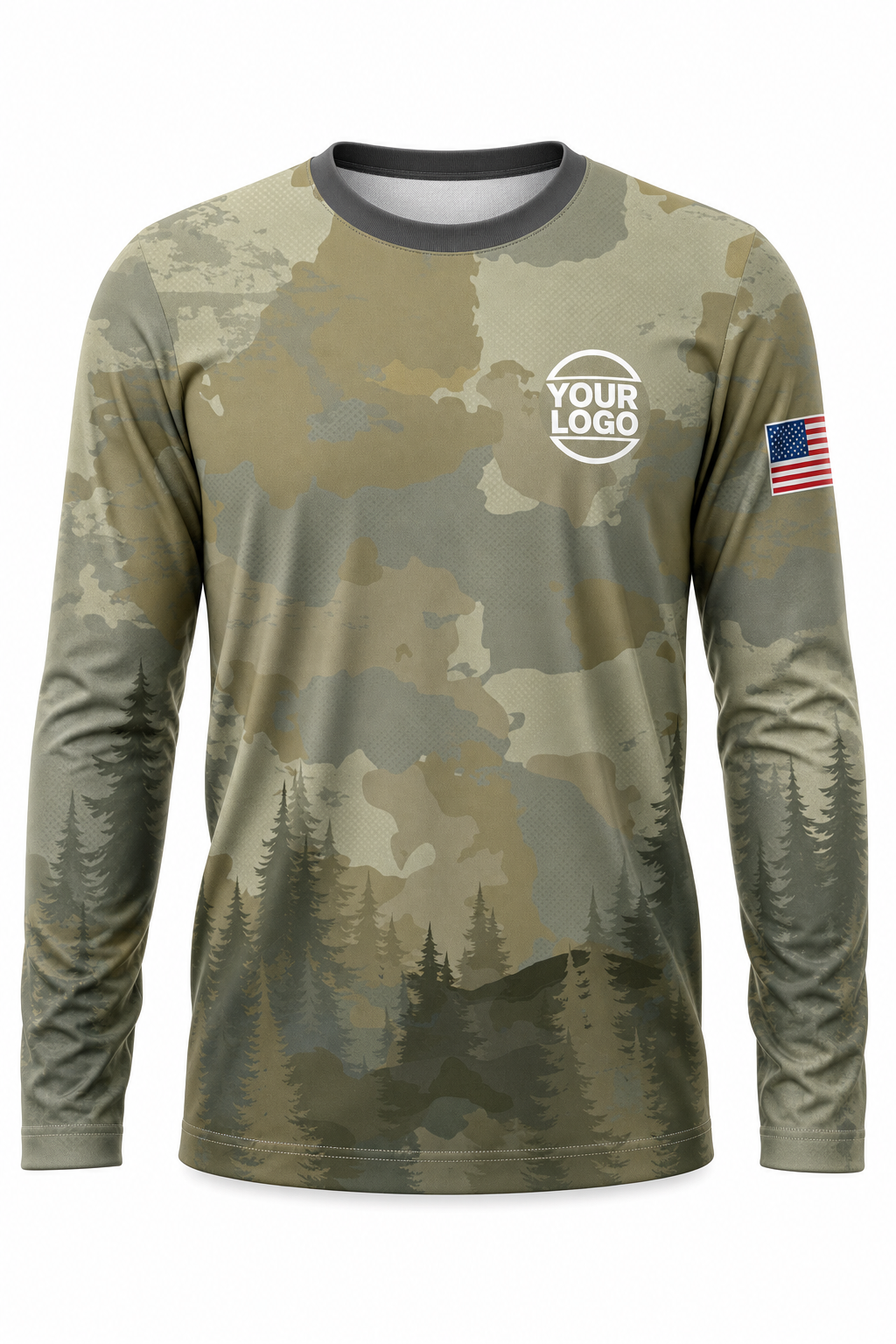 Camo Signature Crew #04 - custom company logo all-over-print uniform