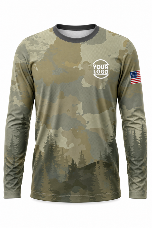 Camo Signature Crew #04 - custom company logo all-over-print uniform