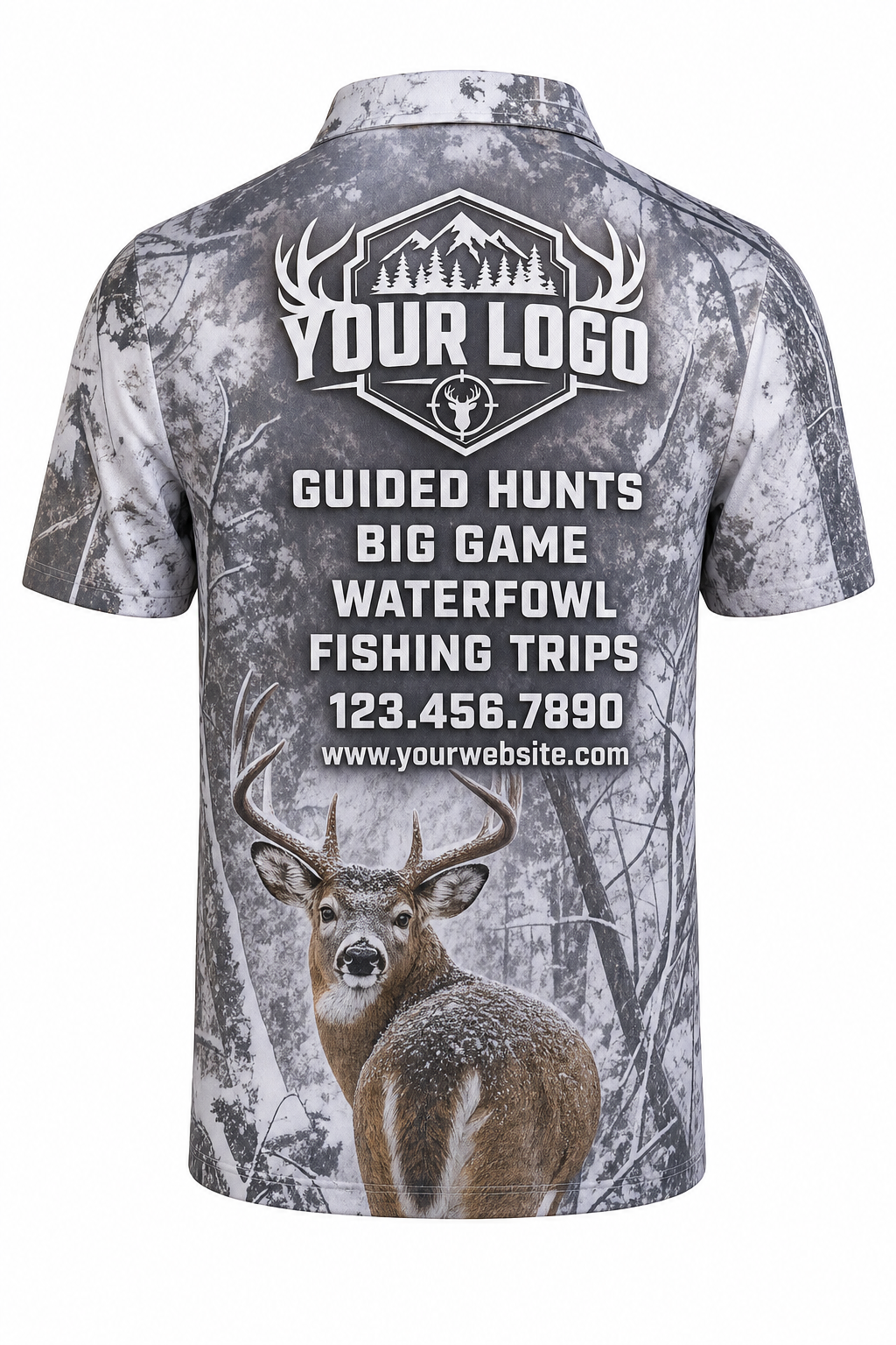 Snow Buck — Hunting-Guide Crew Uniform (Custom AOP)