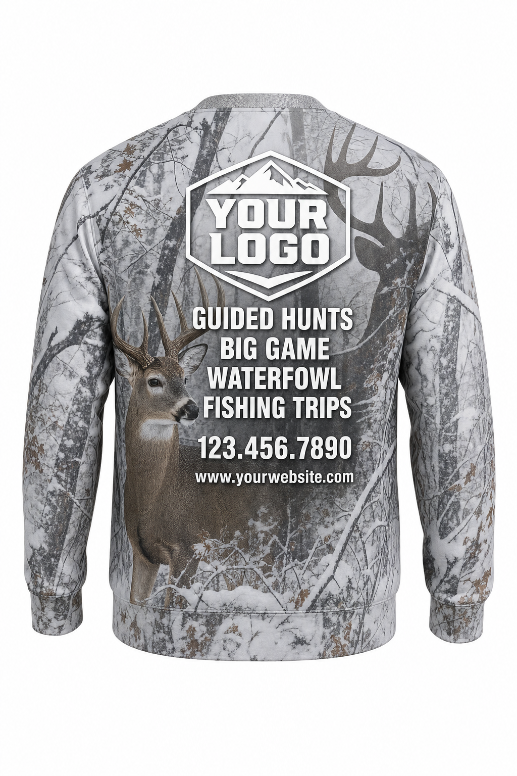 Snow Buck — Hunting-Guide Crew Uniform (Custom AOP)