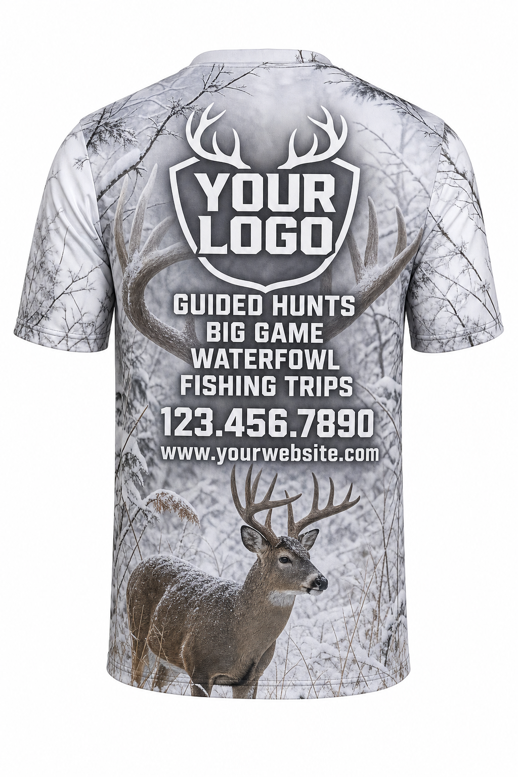 Snow Buck — Hunting-Guide Crew Uniform (Custom AOP)