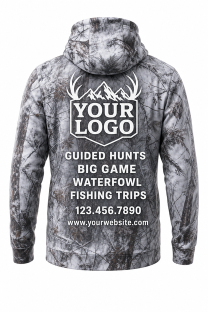 Snow Camo Texture — Hunting-Guide Crew Uniform (Custom AOP)