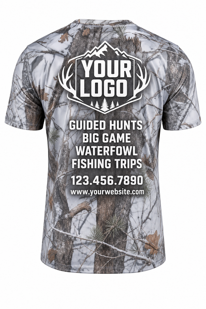Snow Camo Texture — Hunting-Guide Crew Uniform (Custom AOP)