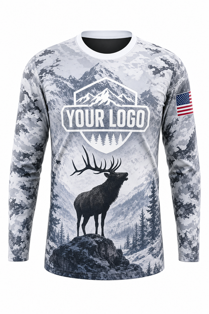 Snow Elk — Hunting-Guide Crew Uniform (Custom AOP)