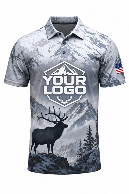 Snow Elk — Hunting-Guide Crew Uniform (Custom AOP)