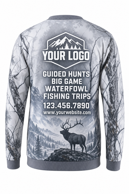 Snow Elk — Hunting-Guide Crew Uniform (Custom AOP)
