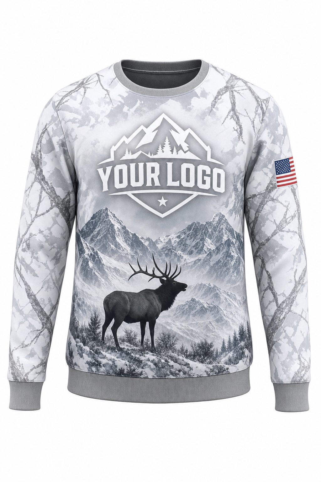 Snow Elk — Hunting-Guide Crew Uniform (Custom AOP)