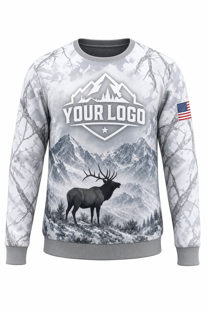 Snow Elk — Hunting-Guide Crew Uniform (Custom AOP)