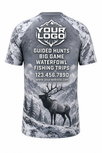 Snow Elk — Hunting-Guide Crew Uniform (Custom AOP)