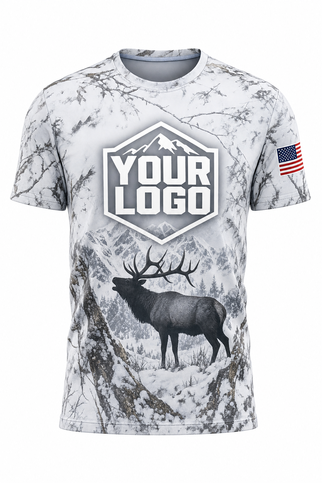Snow Elk — Hunting-Guide Crew Uniform (Custom AOP)
