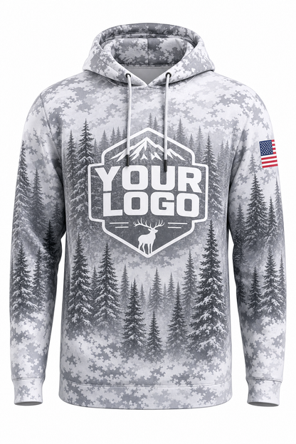 Snow Pine Forest — Hunting-Guide Crew Uniform (Custom AOP)