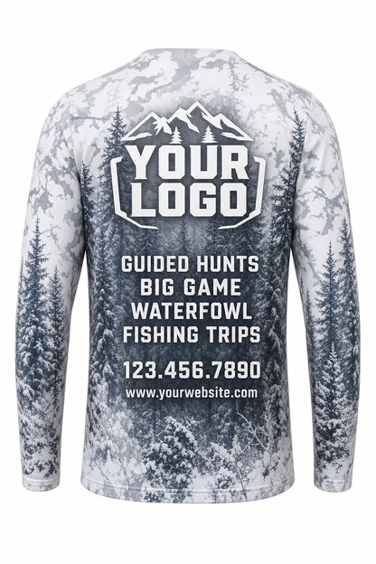 Snow Pine Forest — Hunting-Guide Crew Uniform (Custom AOP)