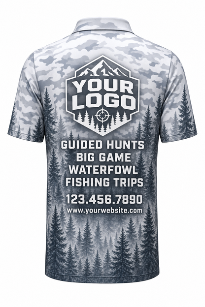 Snow Pine Forest — Hunting-Guide Crew Uniform (Custom AOP)