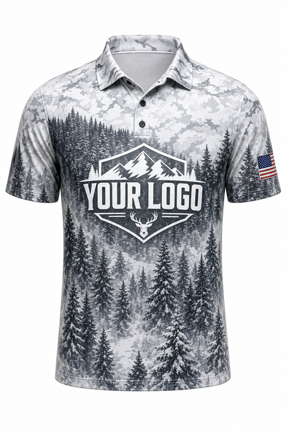 Snow Pine Forest — Hunting-Guide Crew Uniform (Custom AOP)