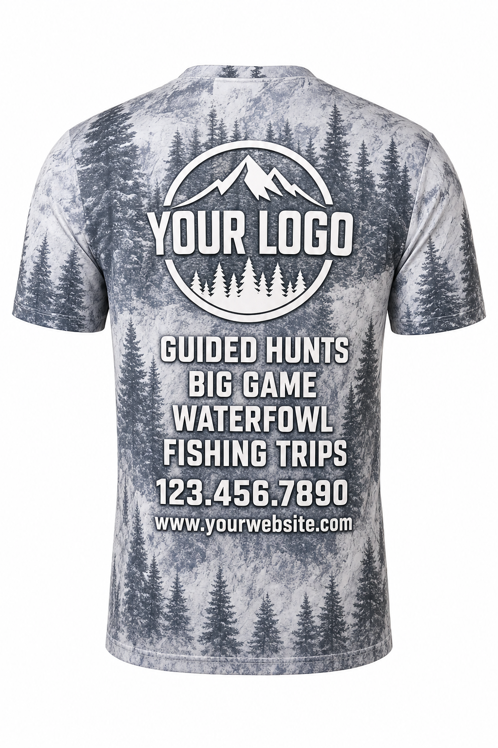 Snow Pine Forest — Hunting-Guide Crew Uniform (Custom AOP)