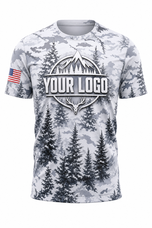 Snow Pine Forest — Hunting-Guide Crew Uniform (Custom AOP)
