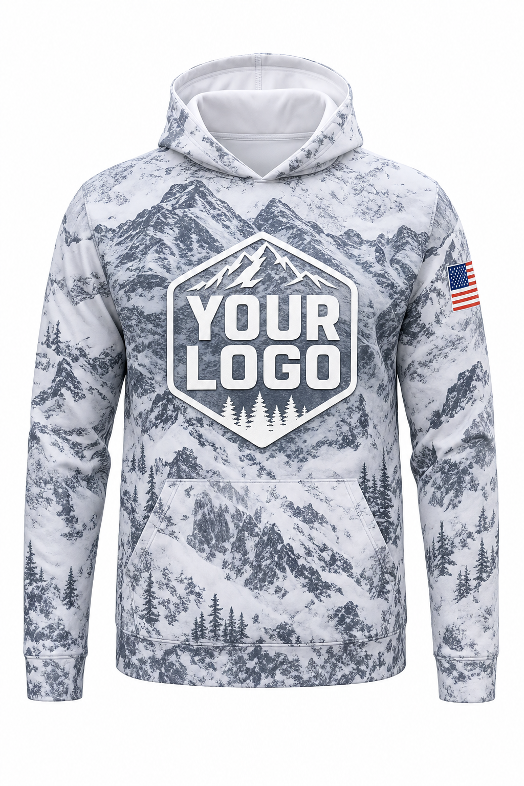 Snow Mountain Ridge — Hunting-Guide Crew Uniform (Custom AOP)