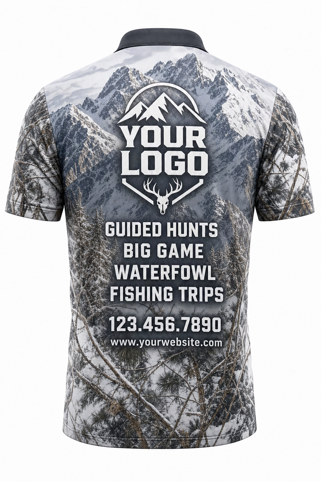 Snow Mountain Ridge — Hunting-Guide Crew Uniform (Custom AOP)