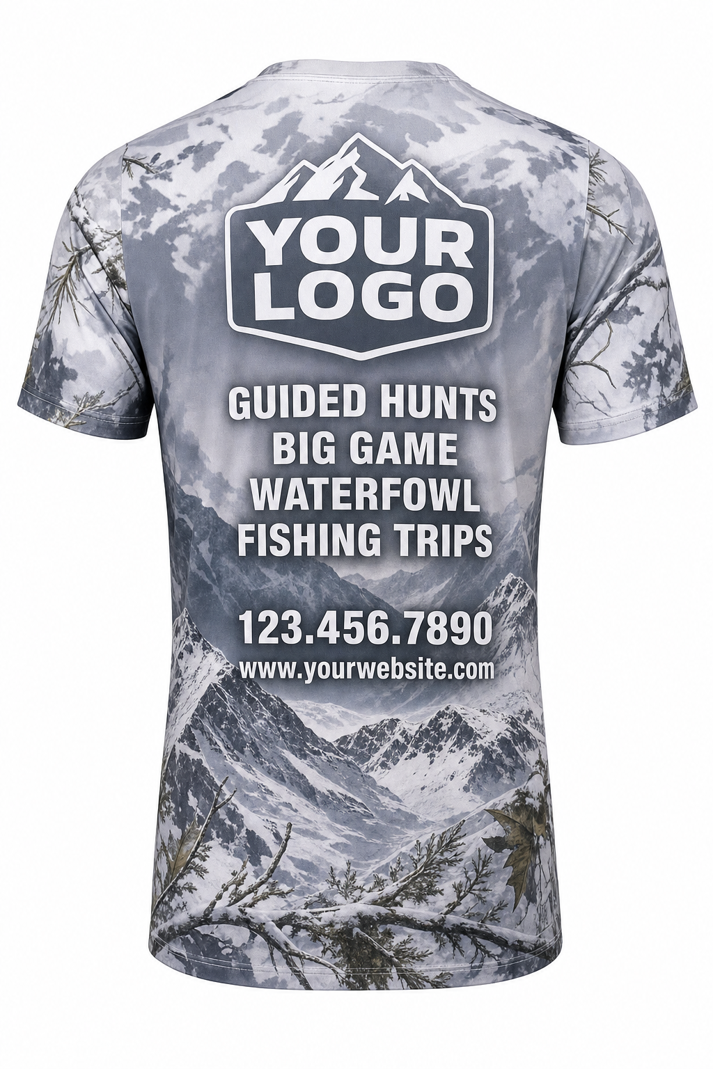 Snow Mountain Ridge — Hunting-Guide Crew Uniform (Custom AOP)