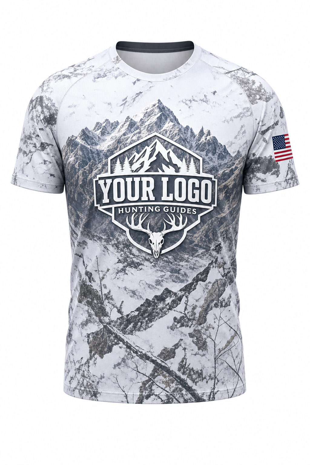Snow Mountain Ridge — Hunting-Guide Crew Uniform (Custom AOP)