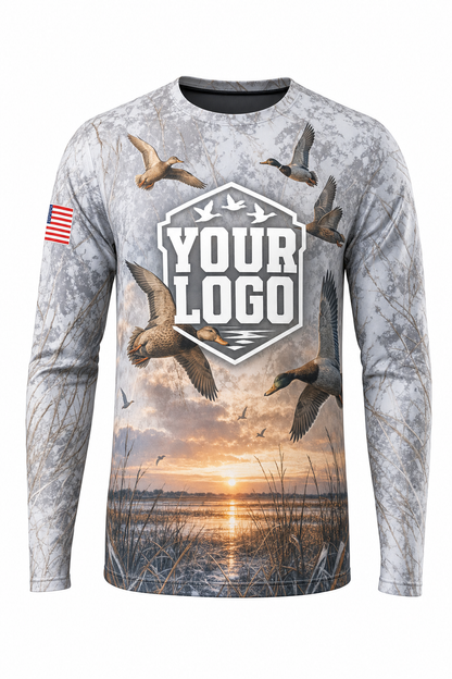 Snow Waterfowl — Hunting-Guide Crew Uniform (Custom AOP)