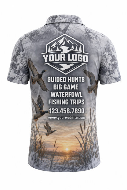 Snow Waterfowl — Hunting-Guide Crew Uniform (Custom AOP)