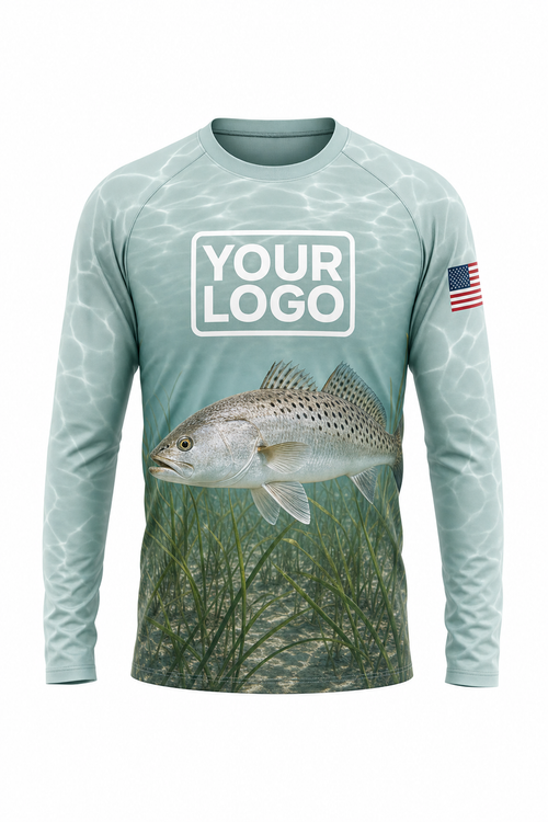 Speckled Trout Fishing Charter Crew Uniform - custom company logo all-over-print uniform