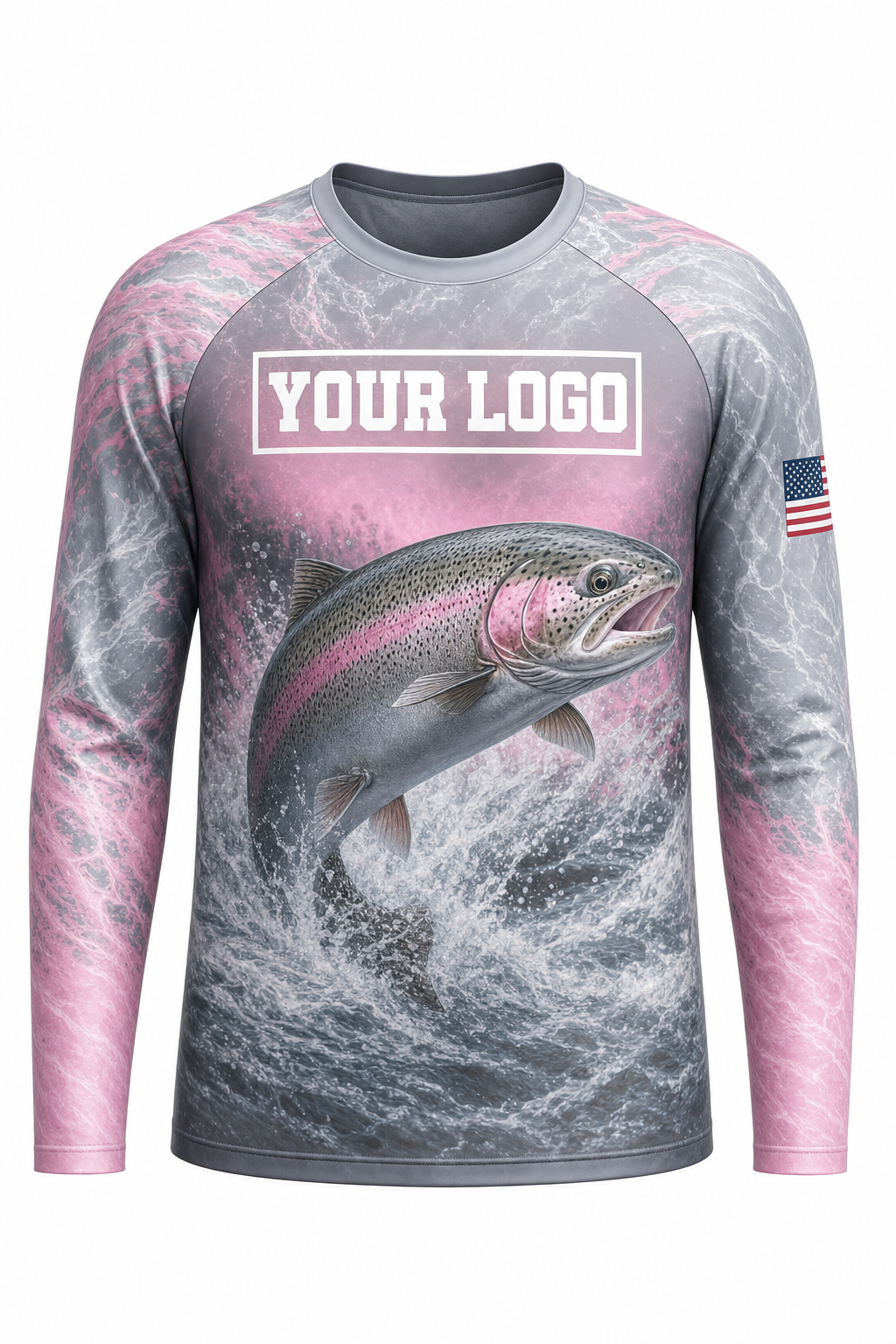 Steelhead Fishing Charter Crew Uniform - custom company logo all-over-print uniform